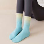 Mermaid Gradient Color Cute Grippy Pilates Grip Socks