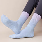 Lavender Gradient Color Cute Grippy Pilates Grip Socks
