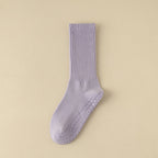 Pastel Purple Cute Grippy Pilates Grip Socks