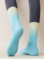 Mermaid Gradient Color Cute Grippy Pilates Grip Socks